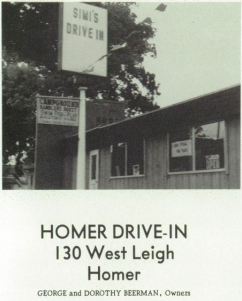 A&W Restaurant - Homer - 130 W Leigh St - Old Yearbook Ad